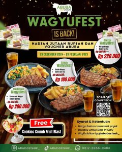 Promo Abuba Steak Wagyufest Mulai Dari Rp 180.000/Set