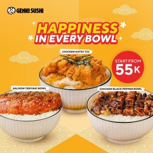 Promo Genki Sushi Rice Bowl Mulai Dari Rp 55K