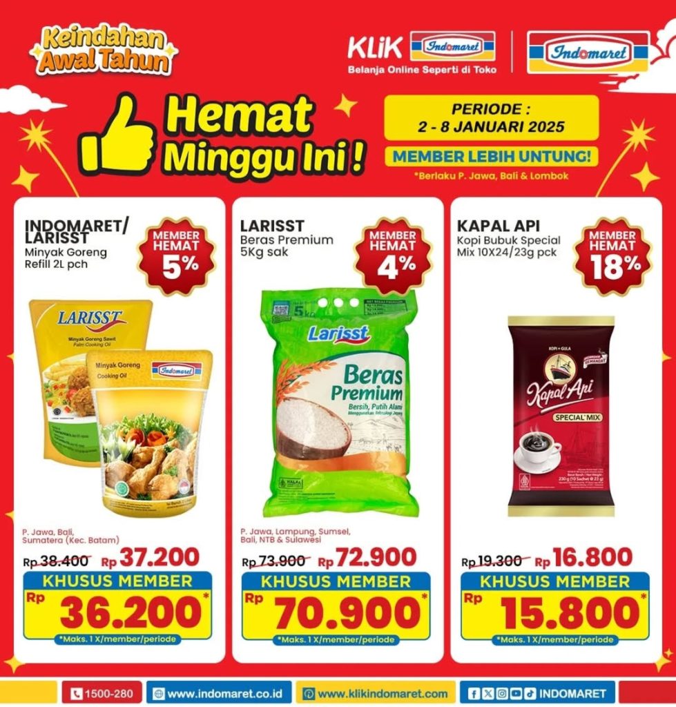 Promo Indomaret Hemat Minggu Ini 2- 8 Januari 2025