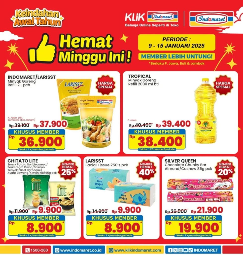 Promo Indomaret Hemat Minggu Ini Periode 9 – 15 Januari 2025