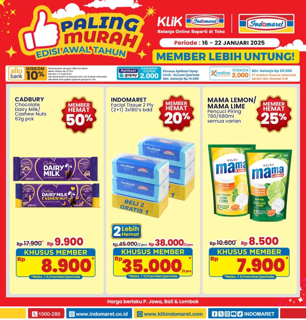 Promo Indomaret Paling Murah 16 – 22 Januari 2025