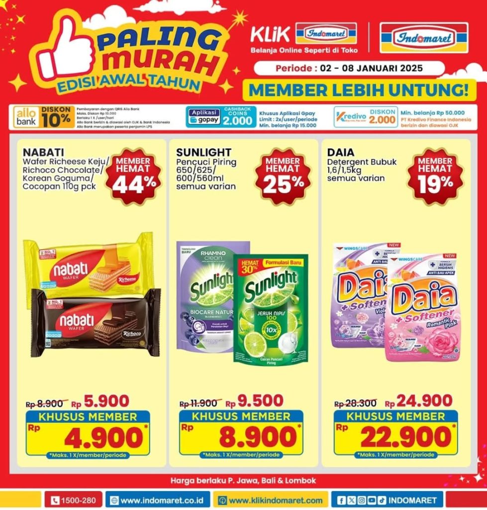 Promo Indomaret Paling Murah 2 – 8 Januari 2025