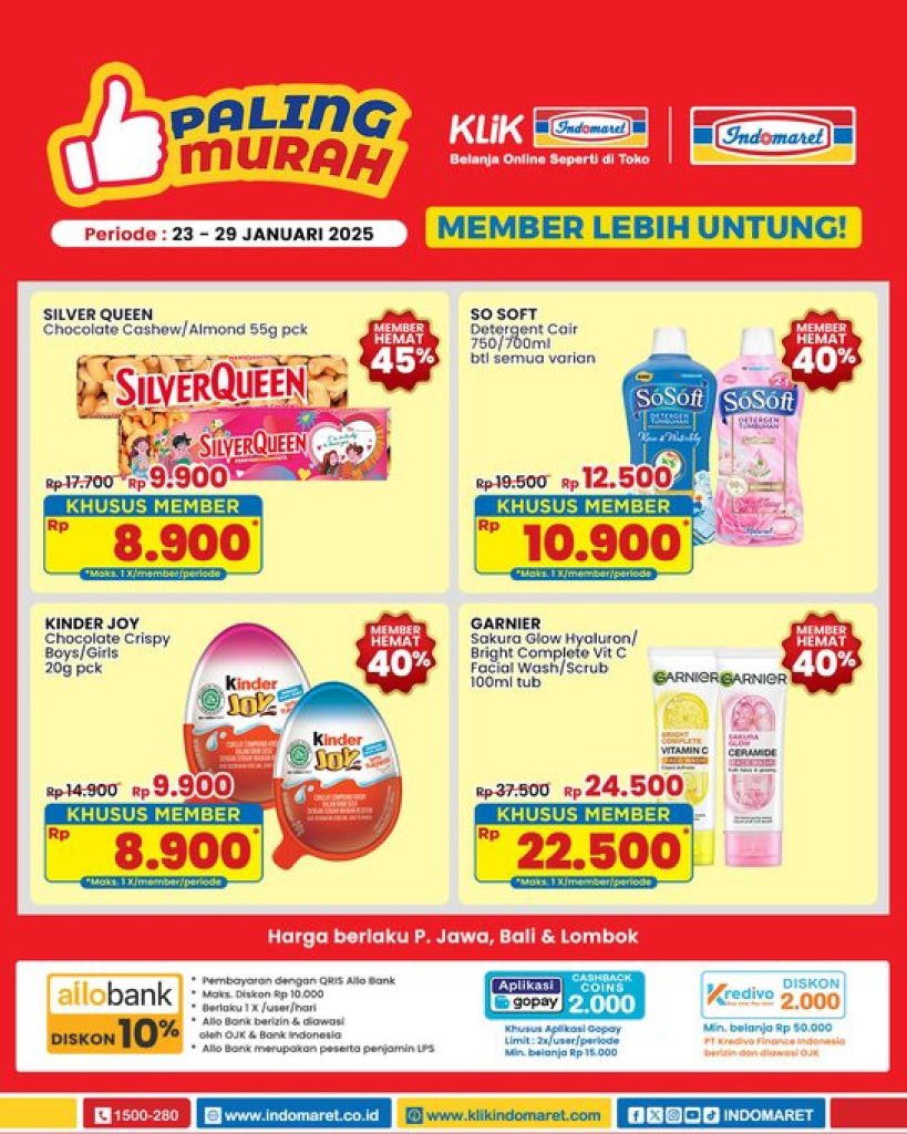 Promo Indomaret Paling Murah Periode 23 – 29 Januari 2025