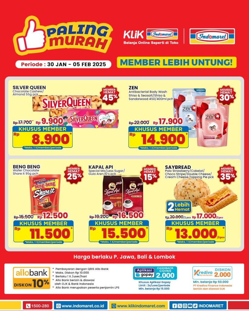 Promo Indomaret Paling Murah Periode 30 Januari- 5 Februari 2025