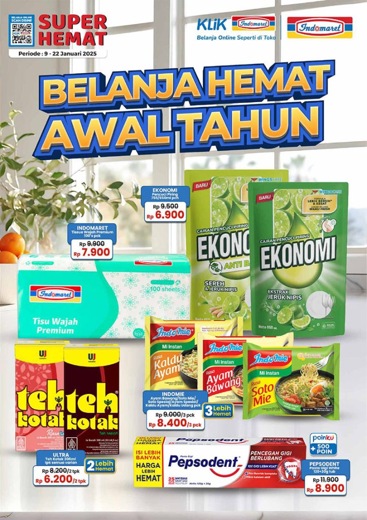 Promo Indomaret Super Hemat Periode 9 – 22 Januari 2025