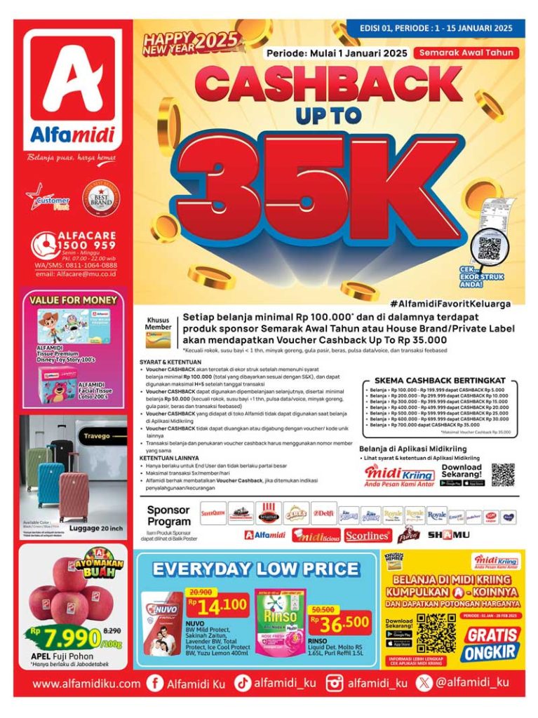 Promo Katalog Alfamidi Periode 1 – 15 Januari 2025