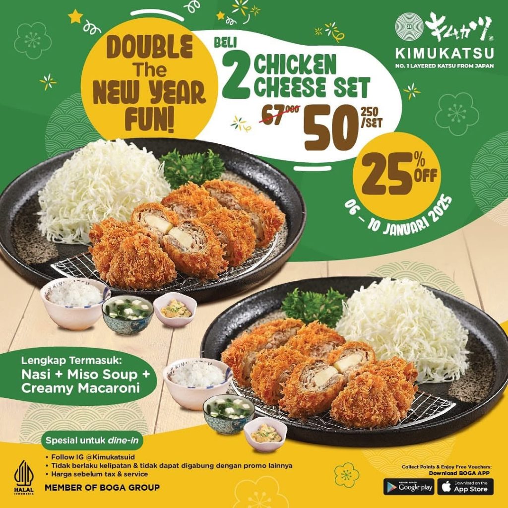 Promo Kimukatsu Double The New Year Fun DIskon 25%