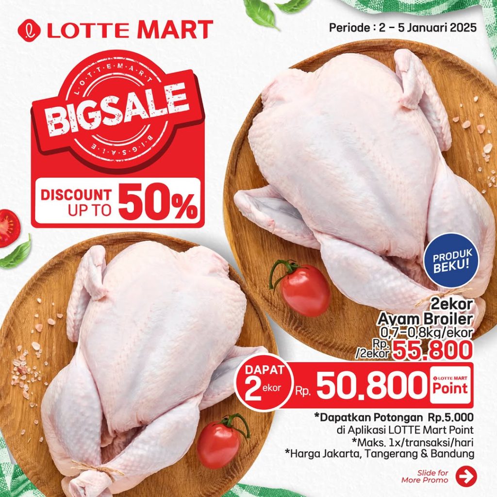 Promo Lottemart Big Sale Diskon s/d 50% 2 – 5 Januari 2025