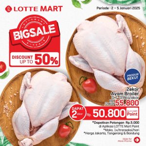Promo Lottemart Big Sale Diskon s/d 50% 2 – 5 Januari 2025