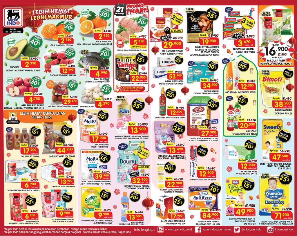 Promo Superindo Periode Periode 20 – 23 Januari 2025