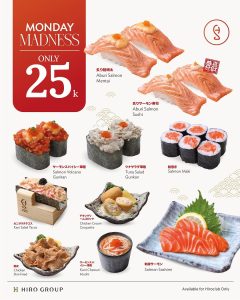 Promo Sushi Hiro Monday Madness Hanya Rp 25.000