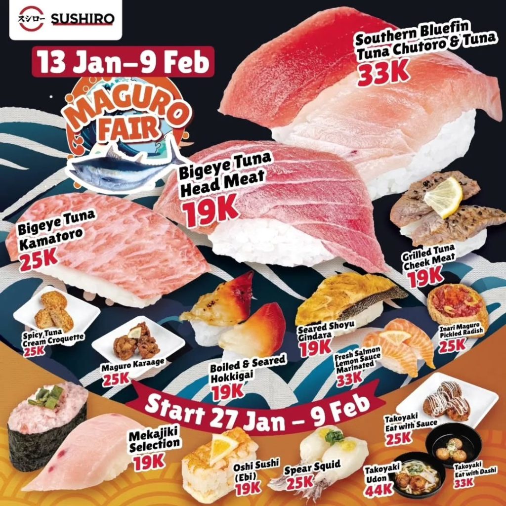 Promo Sushiro Maguro Fair Mulai Dari Rp 19K