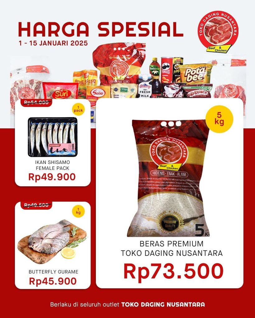 Promo Toko Daging Nusantara Periode 1 – 15 Januari 2025
