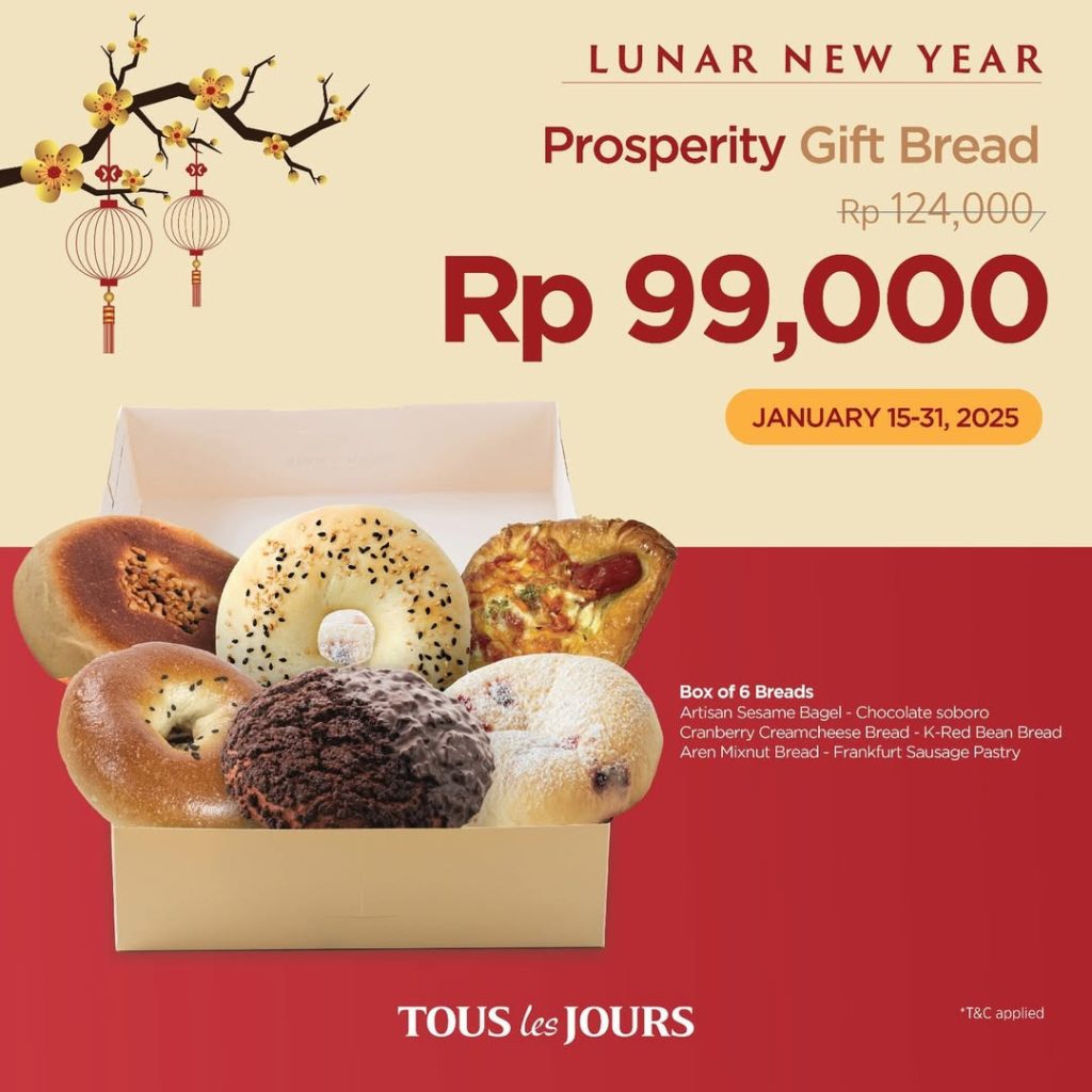 Promo Tous Le Jours Lunar New Year Prosperity Gift Bread Rp 99.000