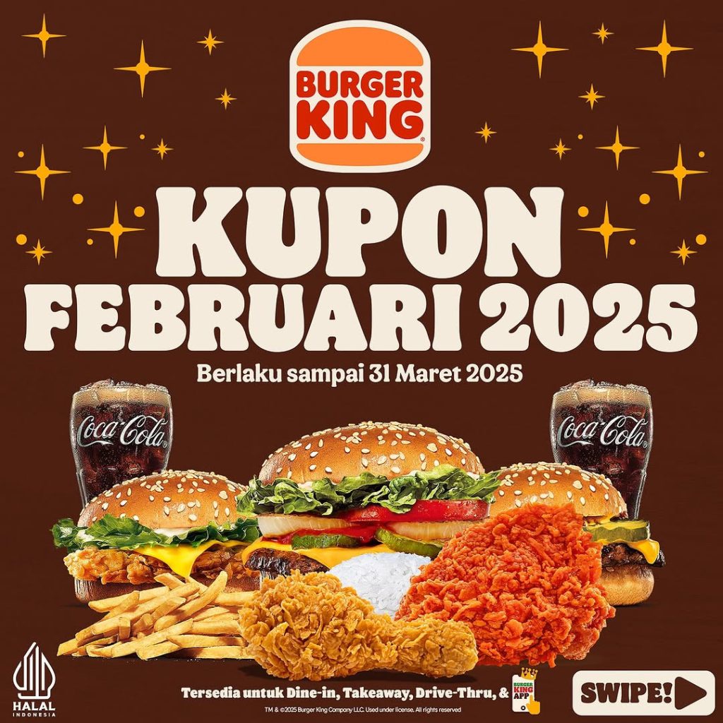 Kupon Promo Burger King Februari 2025