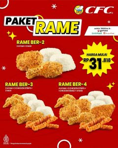 Promo CFC Paket Rame Mulai Dari Rp 31 Ribuan