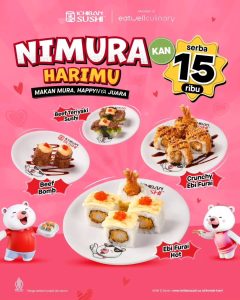 Promo Ichiban Sushi Nimura Harimu Serba Rp 15.000