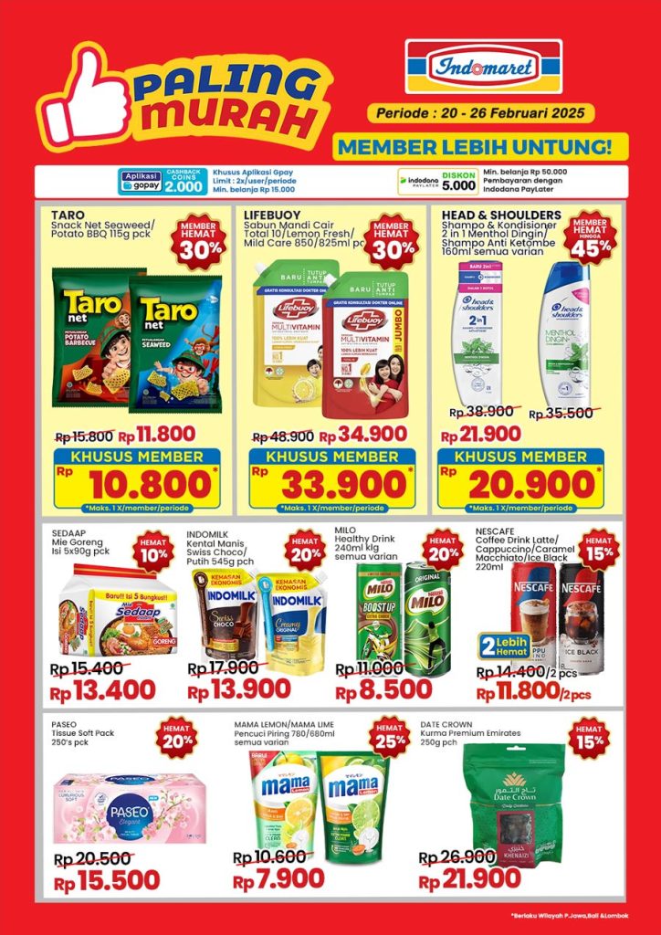 Promo Indomaret Paling Murah 20 – 26 Februari 2025