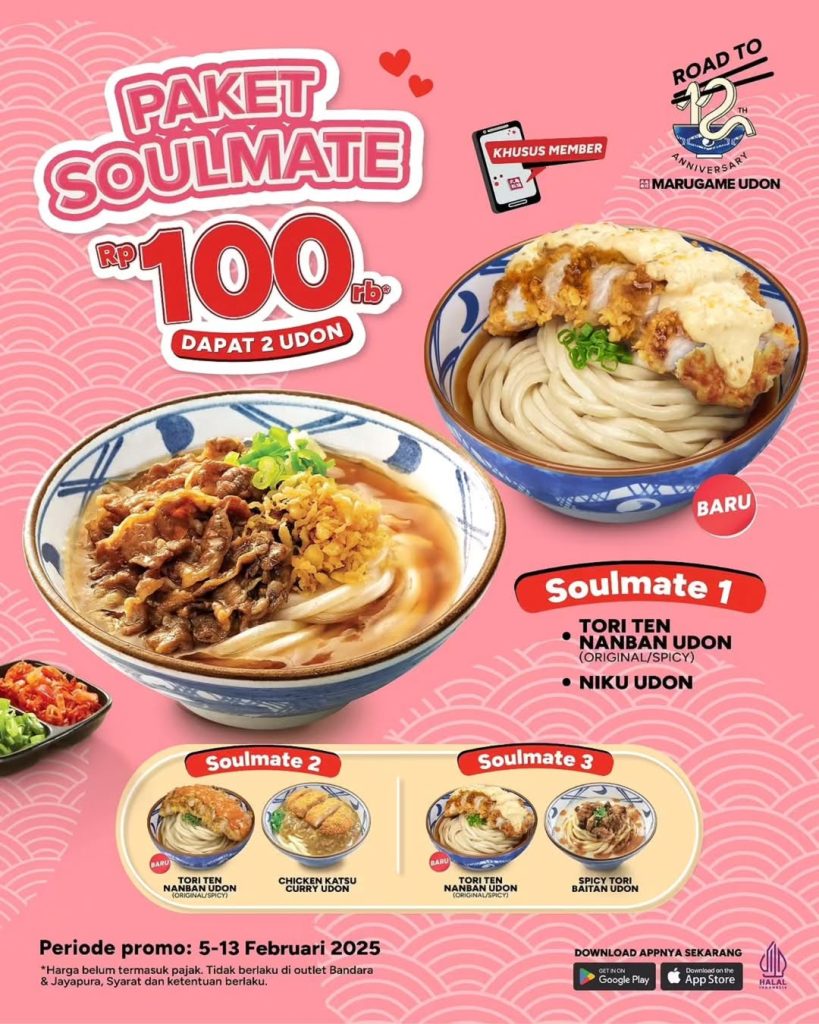 Promo Marugame Udon Paket Soulmate Rp 100K Dapat 2 Udon