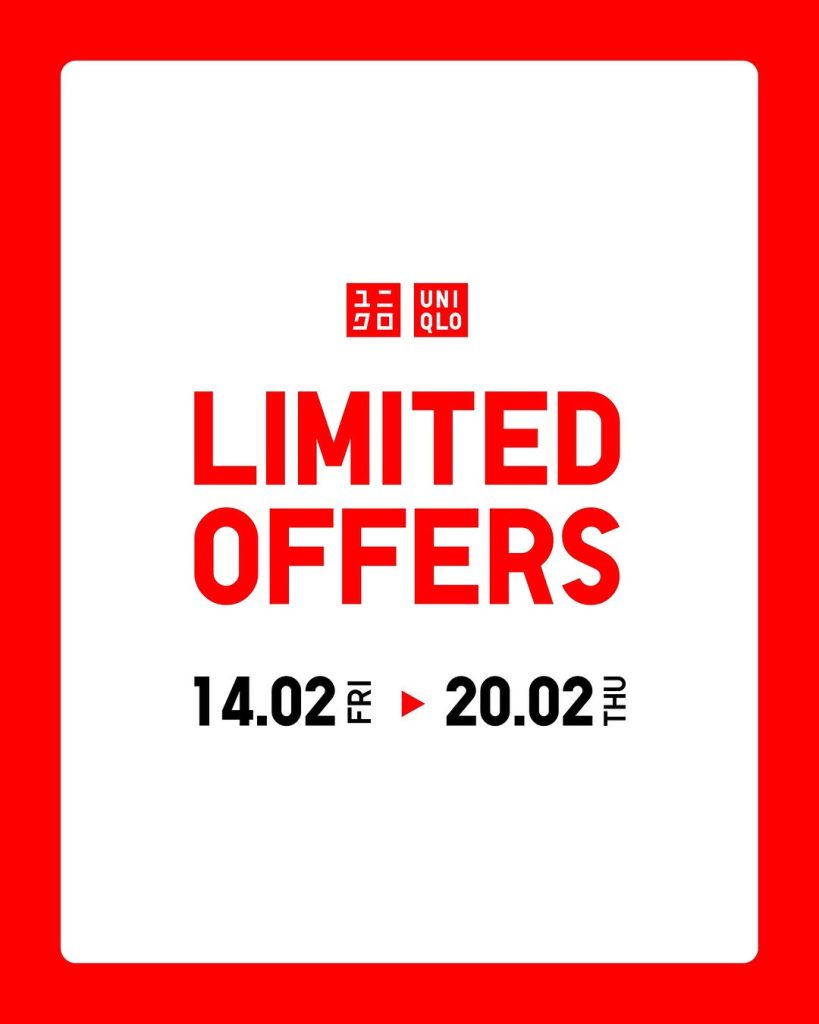 Promo Uniqlo Limited Offers Periode 14 – 20 Februari 2025