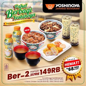 Promo Yoshinoya Berdua Hanya Rp 149.000