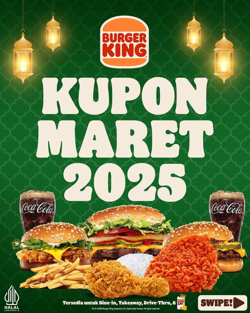 Kupon Promo Burger King Maret 2025