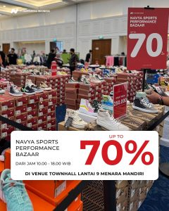 Navya Sports Performance Bazaar Vans, Adidas, ASICS, Nike etc 10 – 14 Maret 2025 Diskon s/d 70%