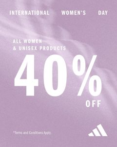 Promo Adidas International Women’s Day Diskon 40%