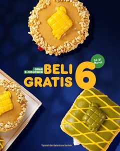 Promo Dunkin Beli 6 GRATIS 6 dengan Grab E-Voucher