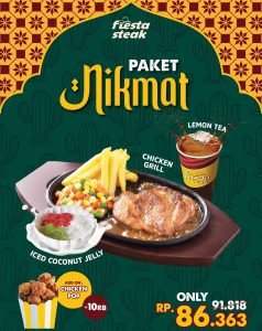 Promo Fiesta Steak Paket Nikmat Hanya Rp 86 Ribuan
