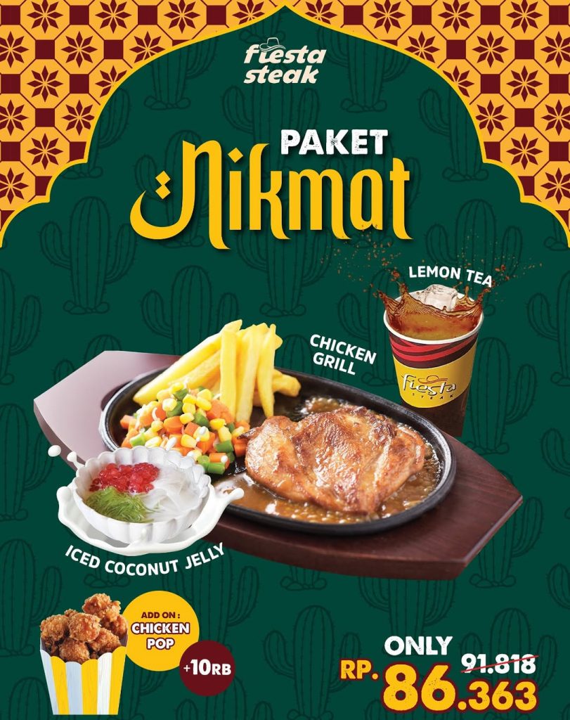 Promo Fiesta Steak Paket Nikmat Hanya Rp 86 Ribuan