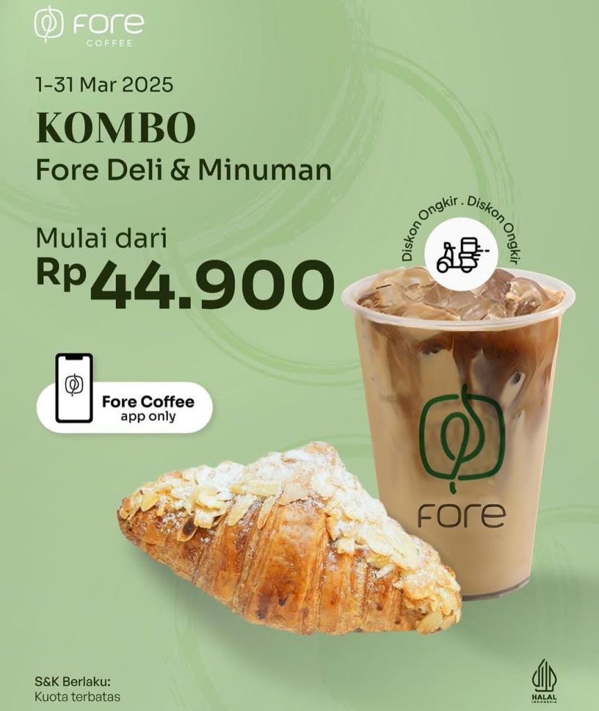 Promo Fore Kombo Deli dan Minuman Mulai Dari Rp 44.900