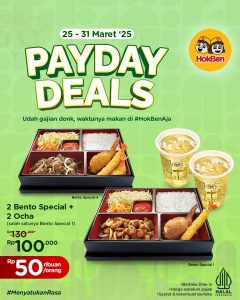Promo Hokben Payday Deals Rp 50 Ribuan/Orang
