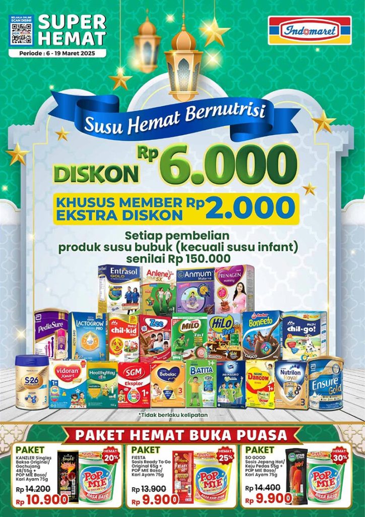 Promo Indomaret Super Hemat Periode 6 – 19 Maret 2025