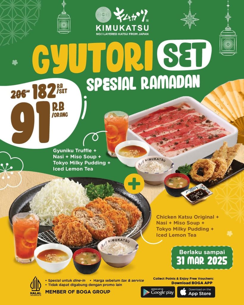 Promo Kimukatsu Gyutori Set Rp 182K/Set