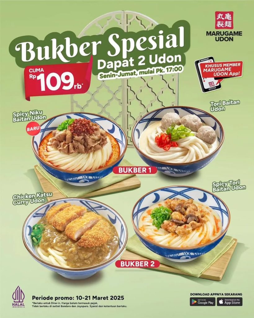 Promo Marugame Udon Bukber Spesial 2 Udon Hanya Rp 109 Ribuan