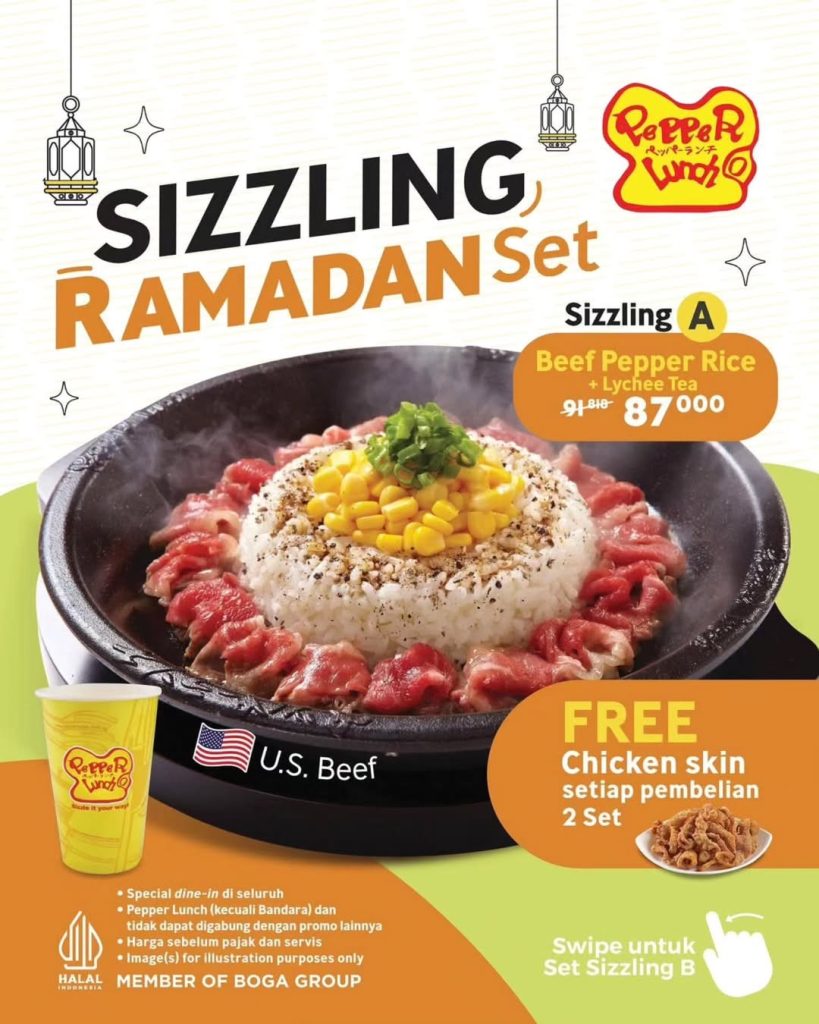 Promo Pepper Lunch Sizzling Ramadhan Mulai Dari Rp 87.000
