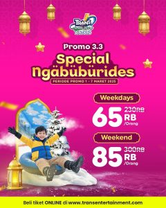 Promo Trans Snow Bintaro 3.3 Mulai Dari Rp 65K/Orang