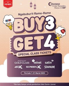 Promo CGV Buy 3 Get 4