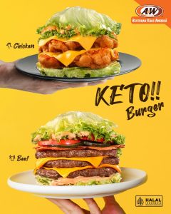 Promo A&W Produk Baru Keto Burger