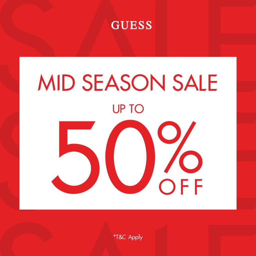 Promo Guess Mid Season Sale Diskon s/d 50%