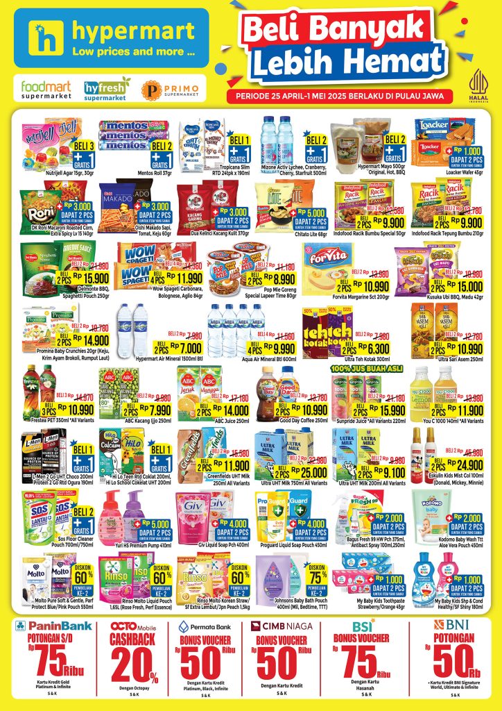 Promo Hypermart JSM  Periode 25 April – 1 Mei 2025