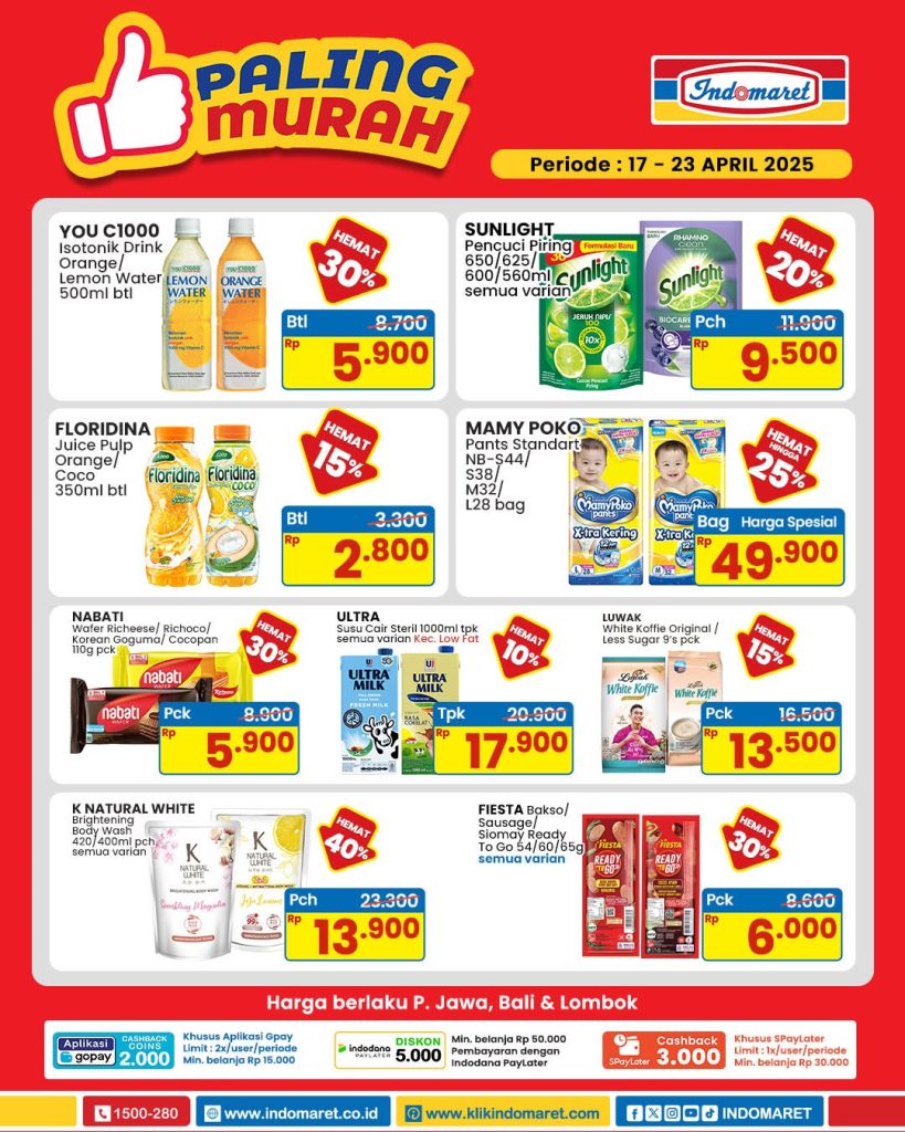 Promo Indomaret Paling Murah Periode Periode 17 – 23 April 2025