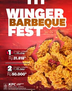 Promo KFC Winger Barbeque Fest Mulai Dari Rp 31 Ribuan