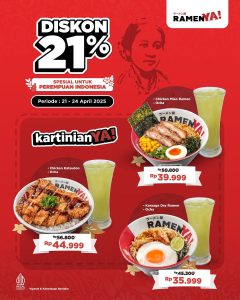 Promo Ramen Ya! KartiniYa! Diskon 21%