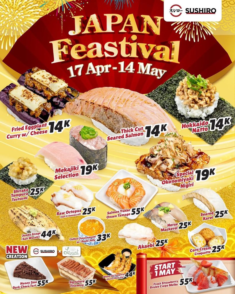 Promo Sushiro Japan Feastival Mulai Dari Rp 14.000
