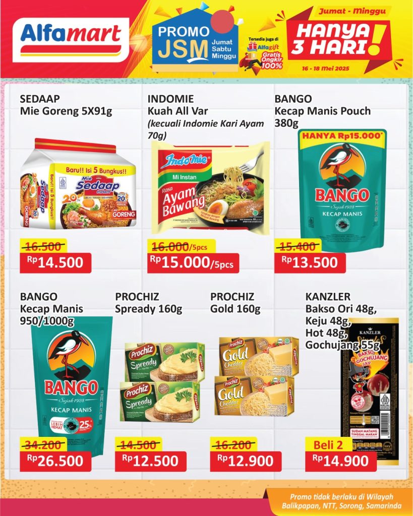 Promo Alfamart JSM Weekend Periode 16 – 18 Mei 2025