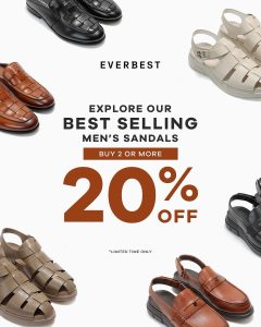 Promo Everbest Beli 2 Diskon 20% Untuk Sandal Pria