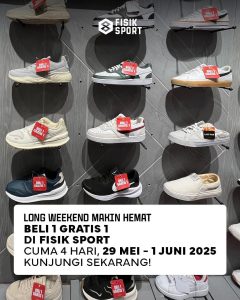 Promo Fisik Sport Buy 1 Get 1 FREE s/d 1 Juni 2025