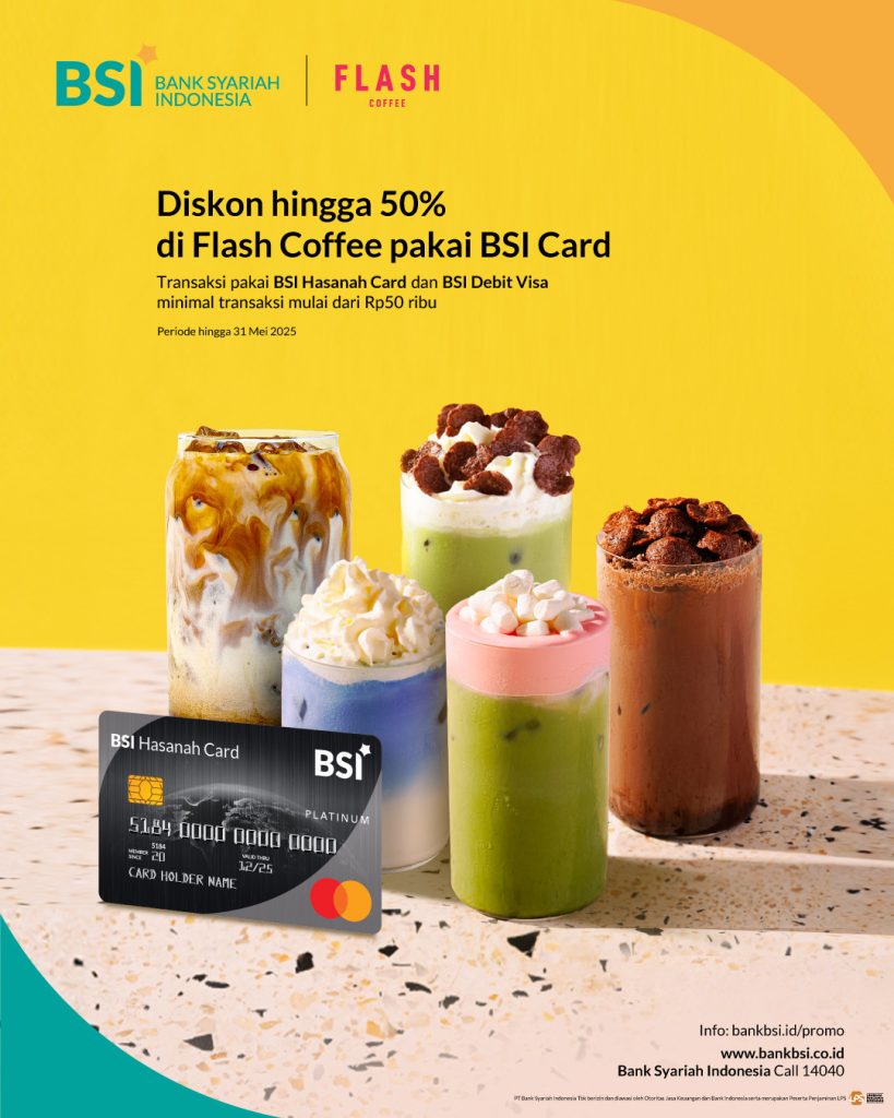 Promo Flash Coffee Ngopi Hemat pakai BSI Card!
